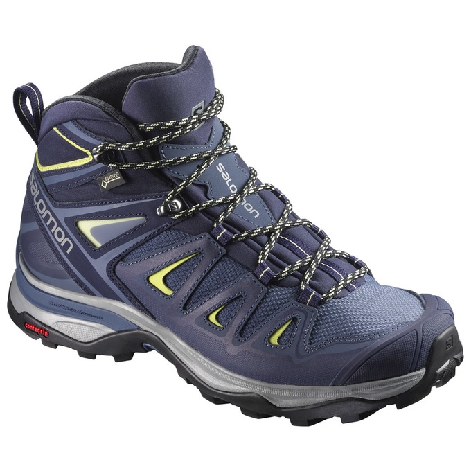 SALOMON X ULTRA 3 MID GTX® W Philippines - Women's Hiking Shoes - Deep Blue | 951623-LRF